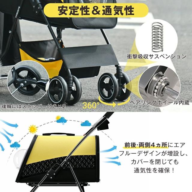 ペットカート 猫犬 ベビーカーアルミ 分離型収納 コンパクト3Way 折りたたみ ペットカート 猫犬 ベビーカーアルミ 分離型収納 コンパクト3Way